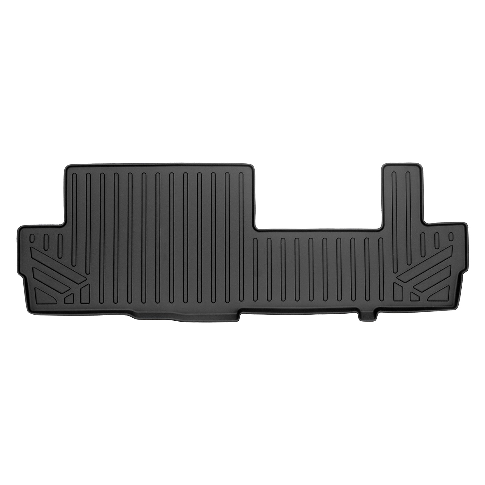 SMARTLINER Custom Fit Floor Liners For 2021-2024 GMC Yukon XL/ Yukon Denali  XL with 2nd Row Bench Seat - Black / Third Row Floor Mat Liner