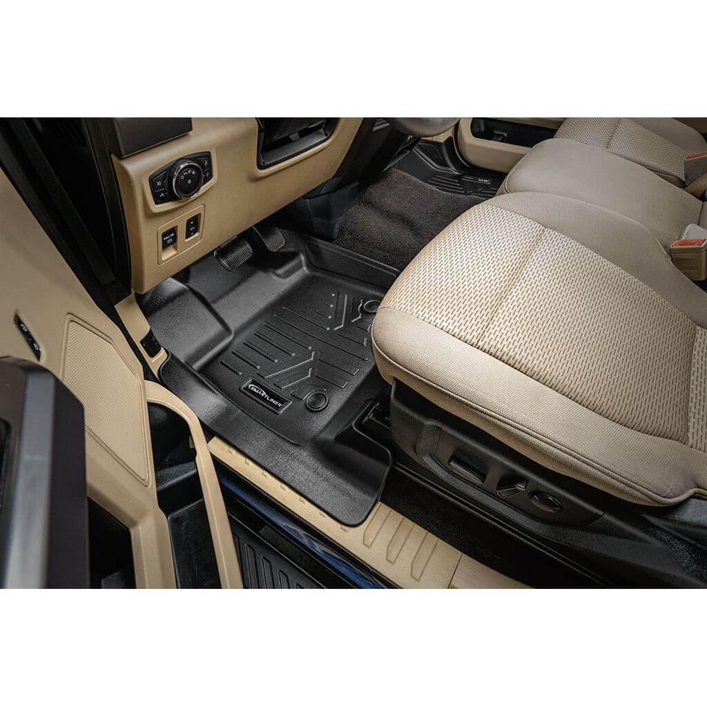 SMARTLINER Smart Coverage™ Custom Fit Floor Liners For 2015-2024 Ford F-150 SuperCrew Cab with 1st Row Bucket Seats