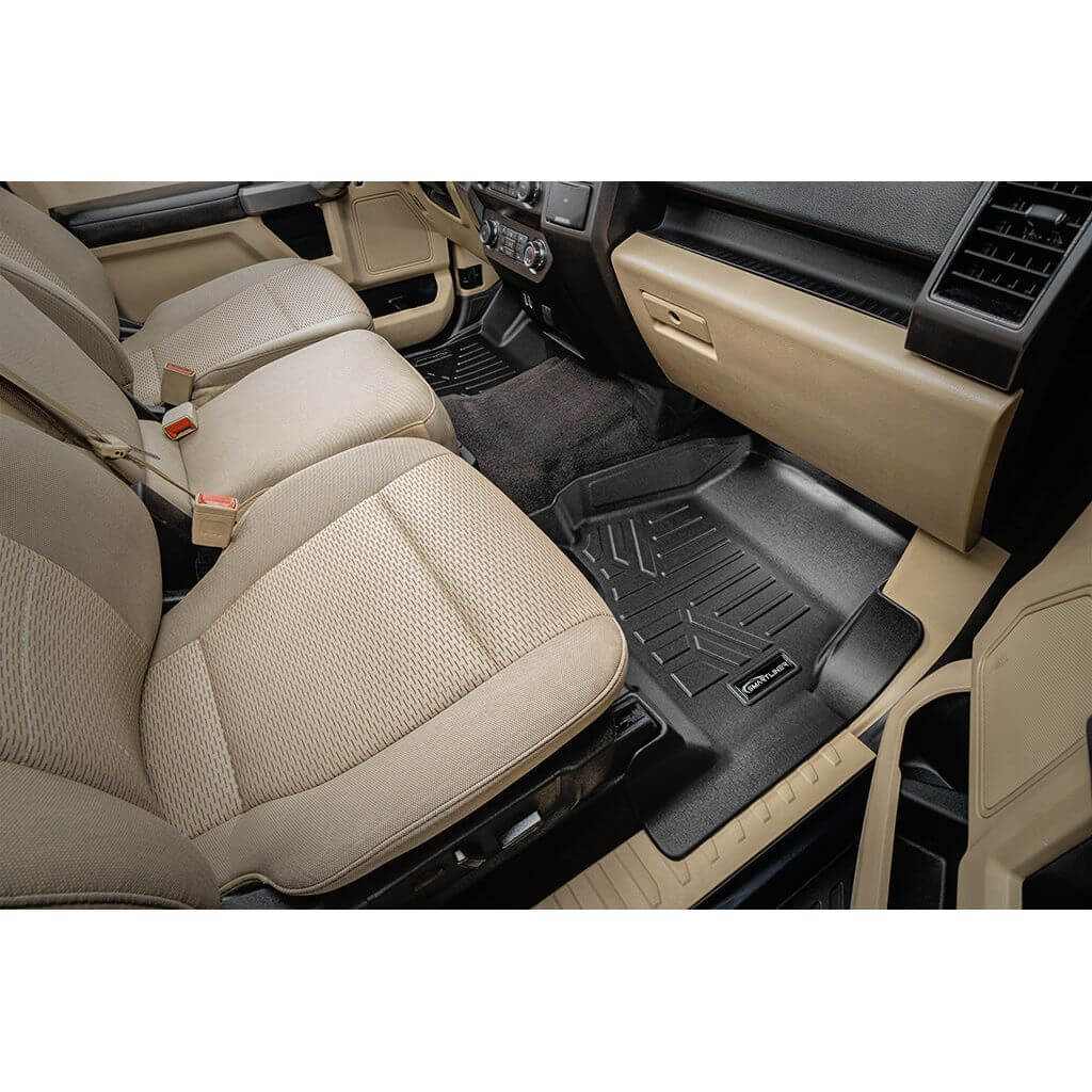 SMARTLINER Smart Coverage™ Custom Fit Floor Liners For 2015-2024 Ford F-150 with 1st Row Bucket Seats & 2nd Row Under Seat Storage