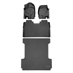 SMARTLINER Smart Coverage™ Custom Fit Floor Liners For 2015-2024 Ford F-150 SuperCrew Cab with 1st Row Bench Seat (No OTH and no 2nd Row Underseat Storage) Vinyl Flooring