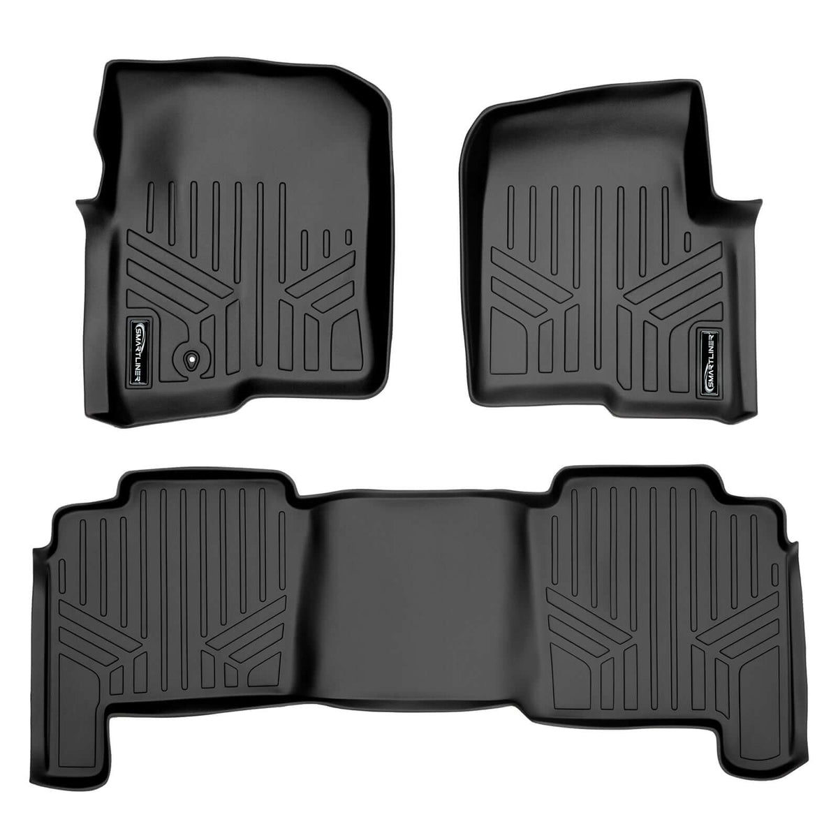 SMARTLINER Custom Fit Floor Liners For 2004-2008 Ford F-150 SuperCrew Cab / 2006-2008 Lincoln Mark LT Crew Cab