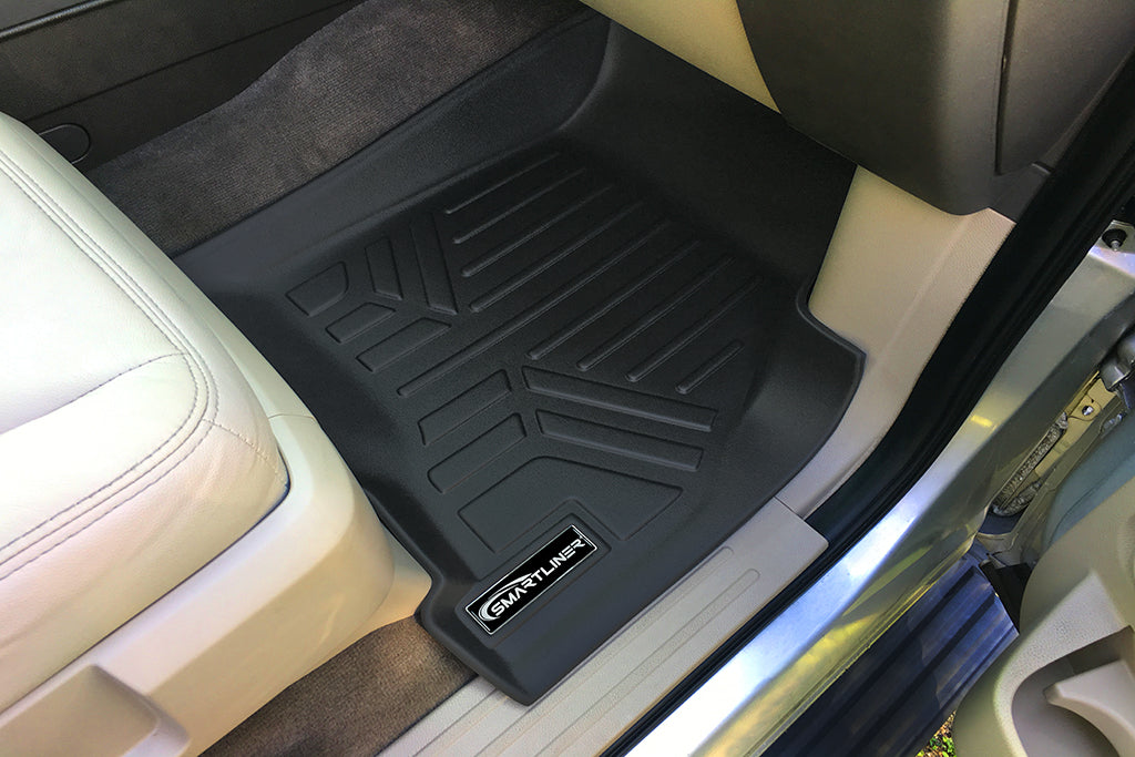 Smart Trim™ Custom Fit Floor Liners For 2011 - 2017 Ford Expedition EL/ Lincoln Navigator (with 2nd Row Bench Seat or Console)