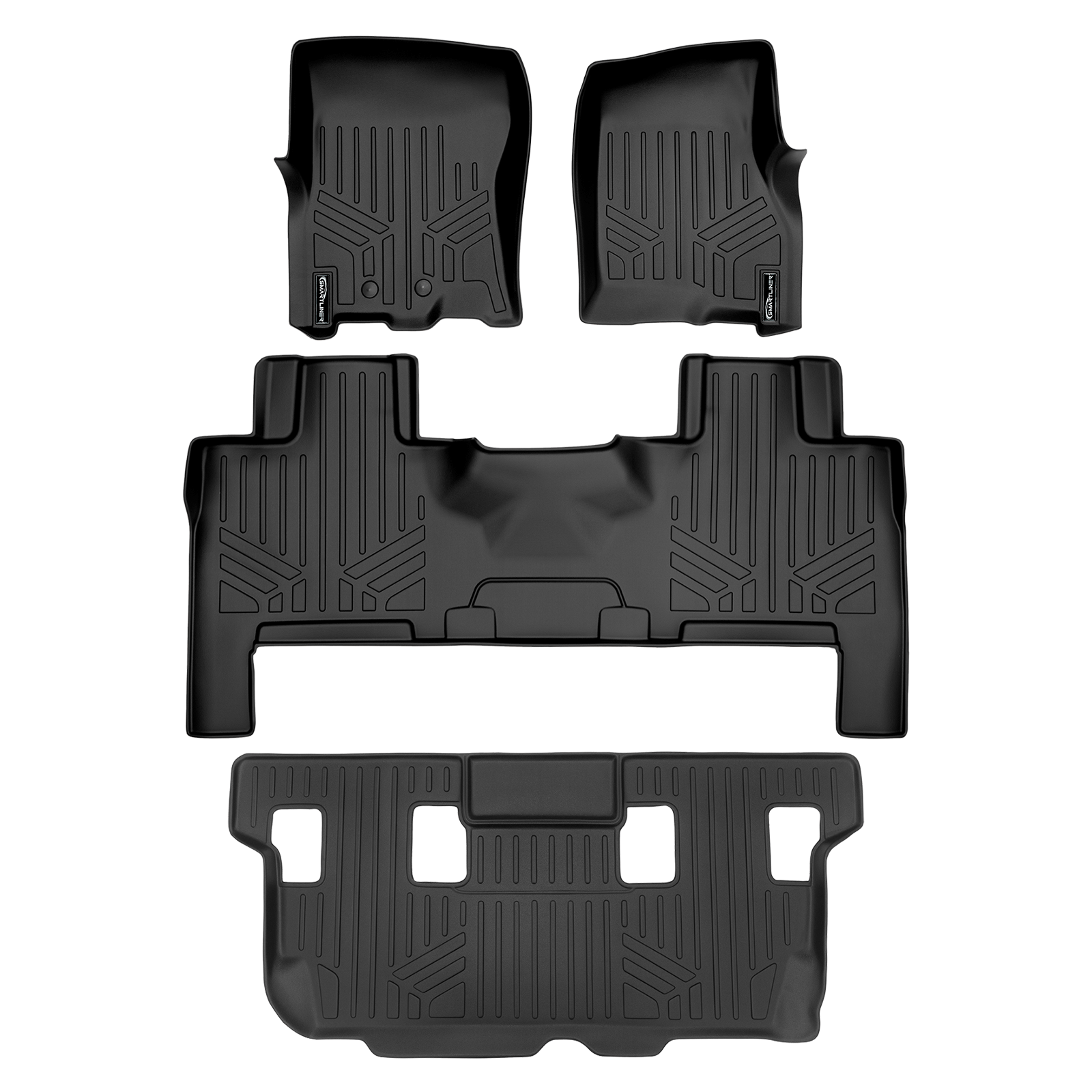 SMARTLINER Custom Fit Floor Liners For 2011 - 2017 Ford Expedition/Lincoln Navigator with Console