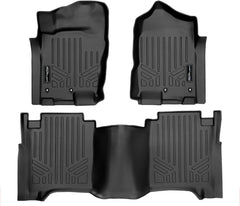 SMARTLINER Custom Fit Floor Liners For 2017-2022 Nissan Titan King Cab With No OTH coverage