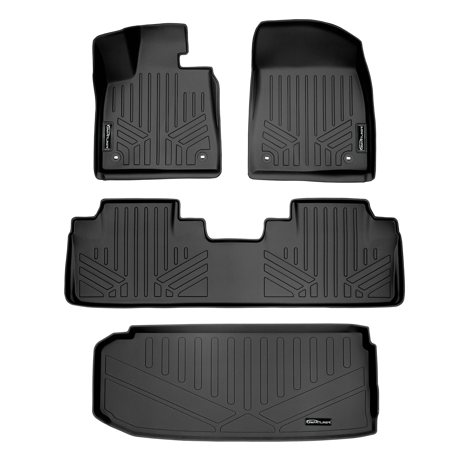 SMARTLINER Custom Fit Floor Liners For 2018-2022 Lexus RXL (7 Passenger)