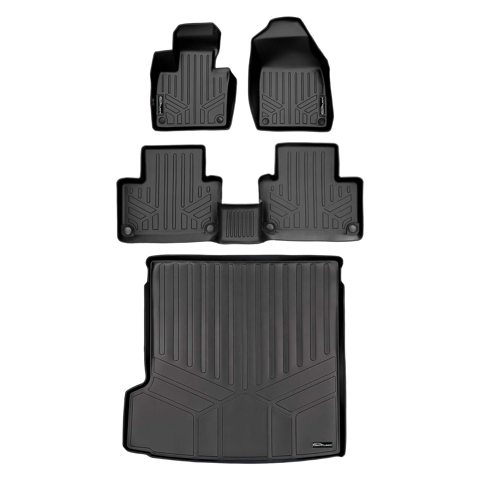 SMARTLINER Custom Fit Floor Liners For 2021-2025 Volvo XC90 (6 Passenger Models)