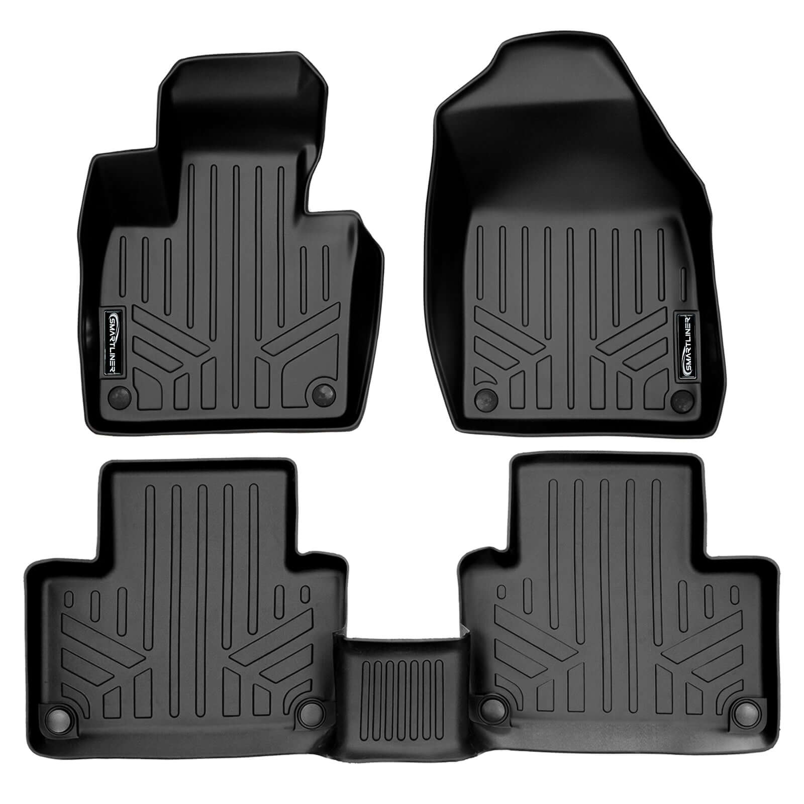 SMARTLINER Custom Fit Floor Liners For 2021-2025 Volvo XC90 (6 Passenger Models)