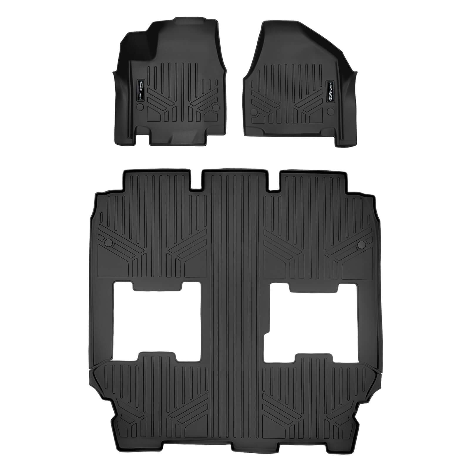 Smart Trim™ Custom Fit Floor Liners For 2021-2025 Chrysler Pacifica Hybrid (Touring Models)