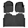 SMARTLINER Custom Fit Floor Liners For 2017-2024 Ford F-250/F-350 Super Duty Crew Cab with 1st Row Bucket Seats and No UnderSeat Storage