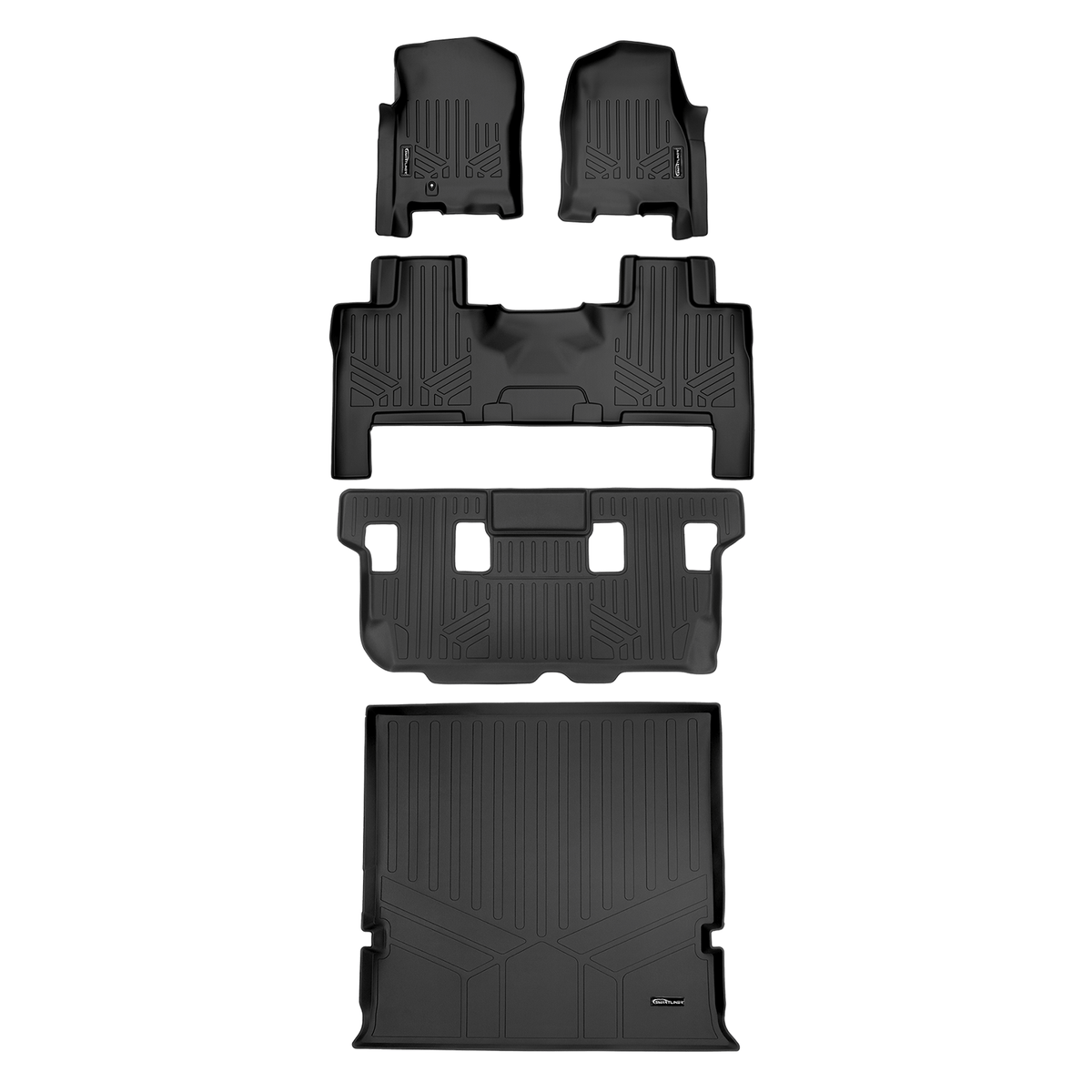 SMARTLINER Custom Fit Floor Liners For 2007 - 2017 Ford Expedition/Lincoln Navigator (with 2nd Row Bench Seat or Console)