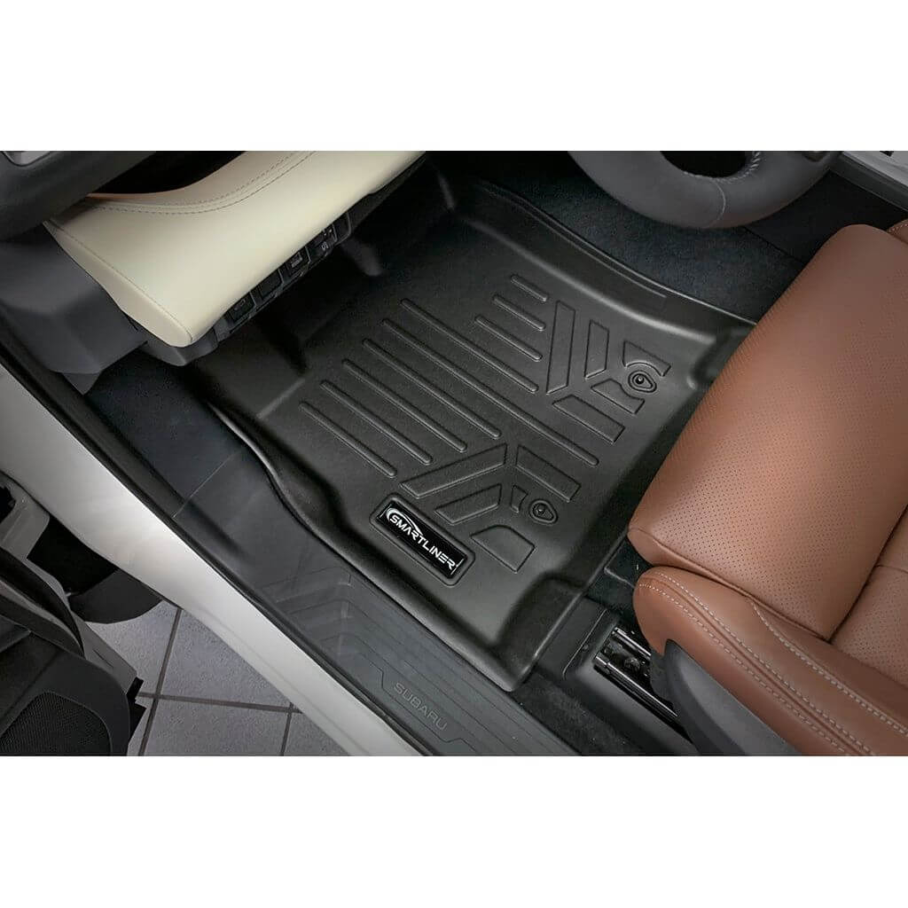 SMARTLINER Custom Fit Floor Liners For 2019-2024 Subaru Ascent with 2nd Row Bench Seat and With Subwoofer in the Cargo Area