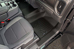 SMARTLINER Custom Fit Floor Liners Compatible With 2020-2024 Chevrolet Silverado 2500 HD | 3500 HD (Double Cab|Carpeted Flooring|1st Row Bench Seat|With Over the Hump Coverage|with 2nd Row Underseat Storage)