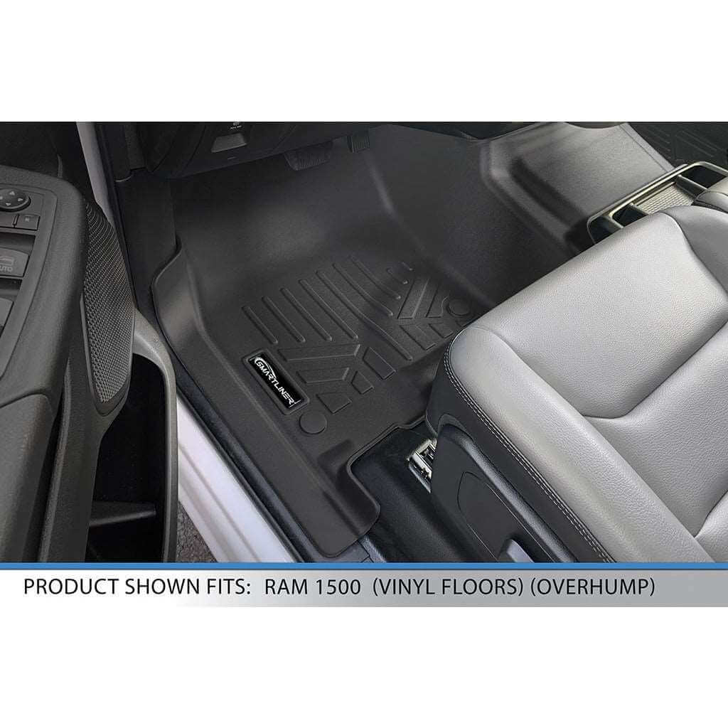 SMARTLINER Custom Fit Floor Liners For 19-22 Ram 1500 Crew Cab Vinyl Floor with 1st Row Bench Seat