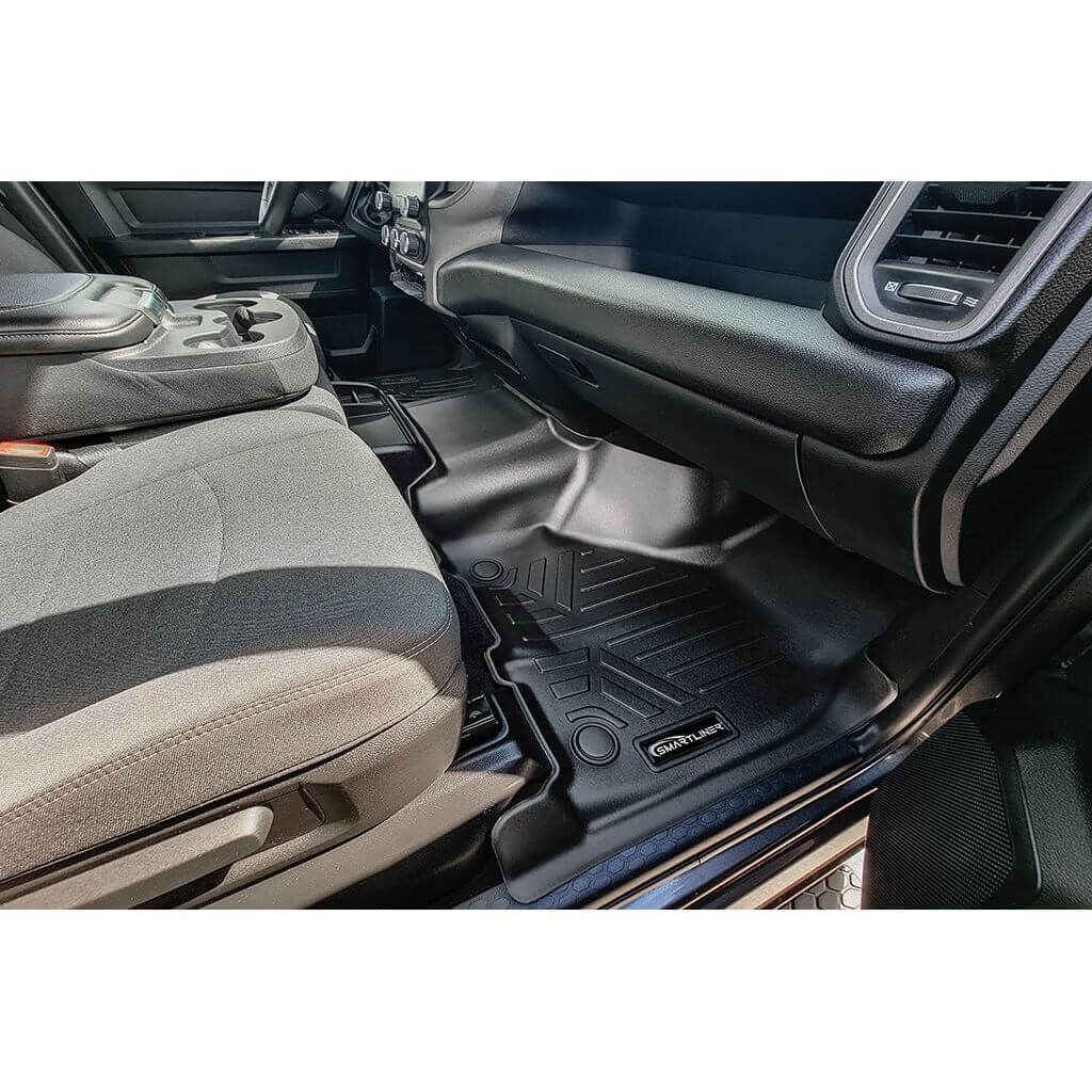 SMARTLINER Custom Fit Floor Liners For 2019-2024 Ram 2500/3500 Mega Cab with 1st Row Bench Seat