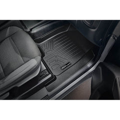 SMARTLINER Smart Coverage™ Custom Fit Floor Liners For 2019-2024 Chevrolet Silverado 1500 Crew Cab with Vinyl Flooring and 1st Row Bucket Seats and 2nd Row Underseat Storage