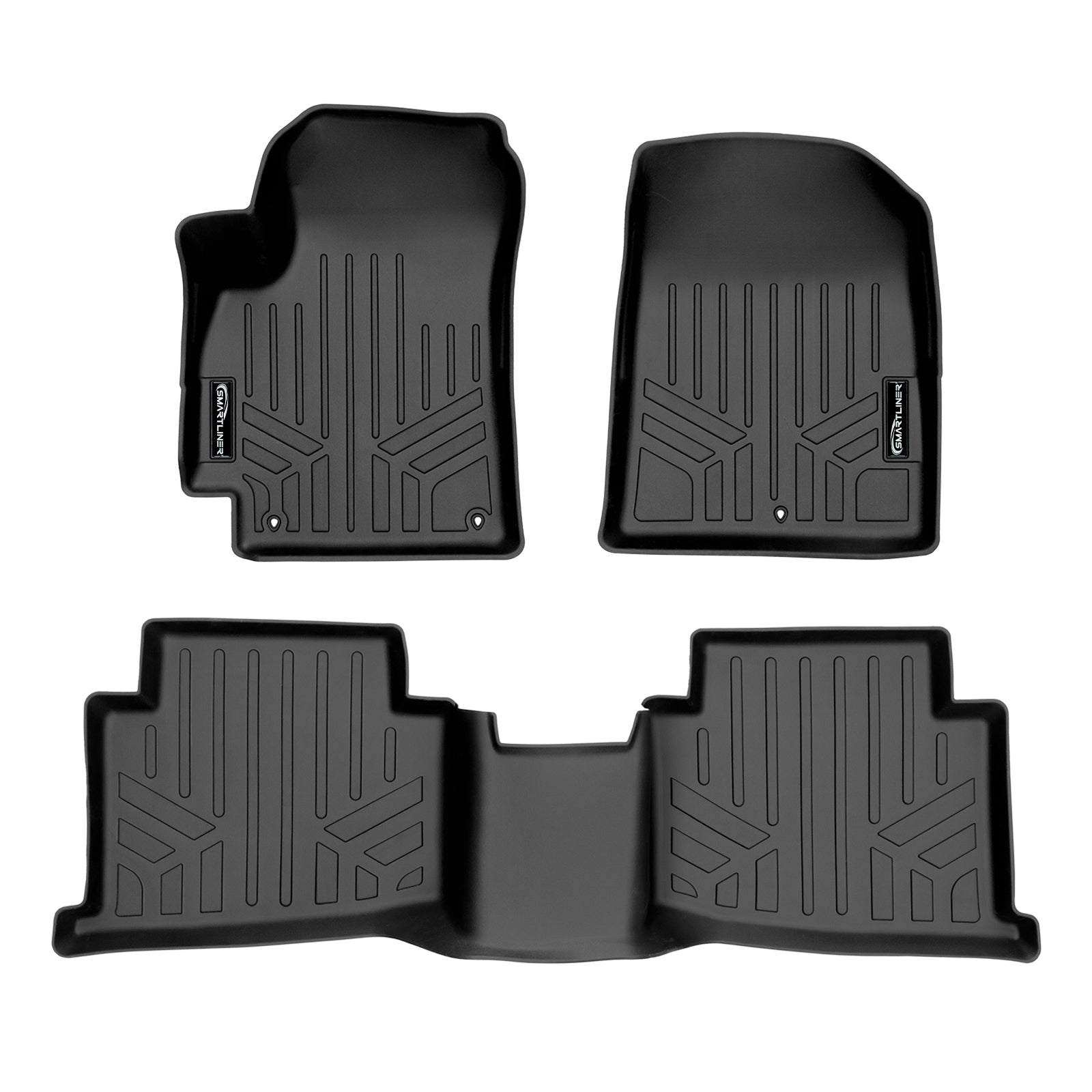 SMARTLINER All Weather Protection Custom Fit Black Cargo Liner Compatible With 2024 Kia Seltos with Cargo Area in Upper Position with Subwoofer