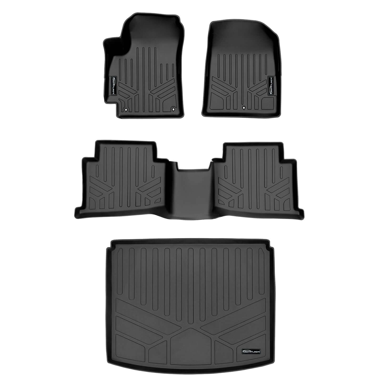 SMARTLINER Custom Fit Floor Liners For 2021-2023 Kia Seltos Lower Cargo Position