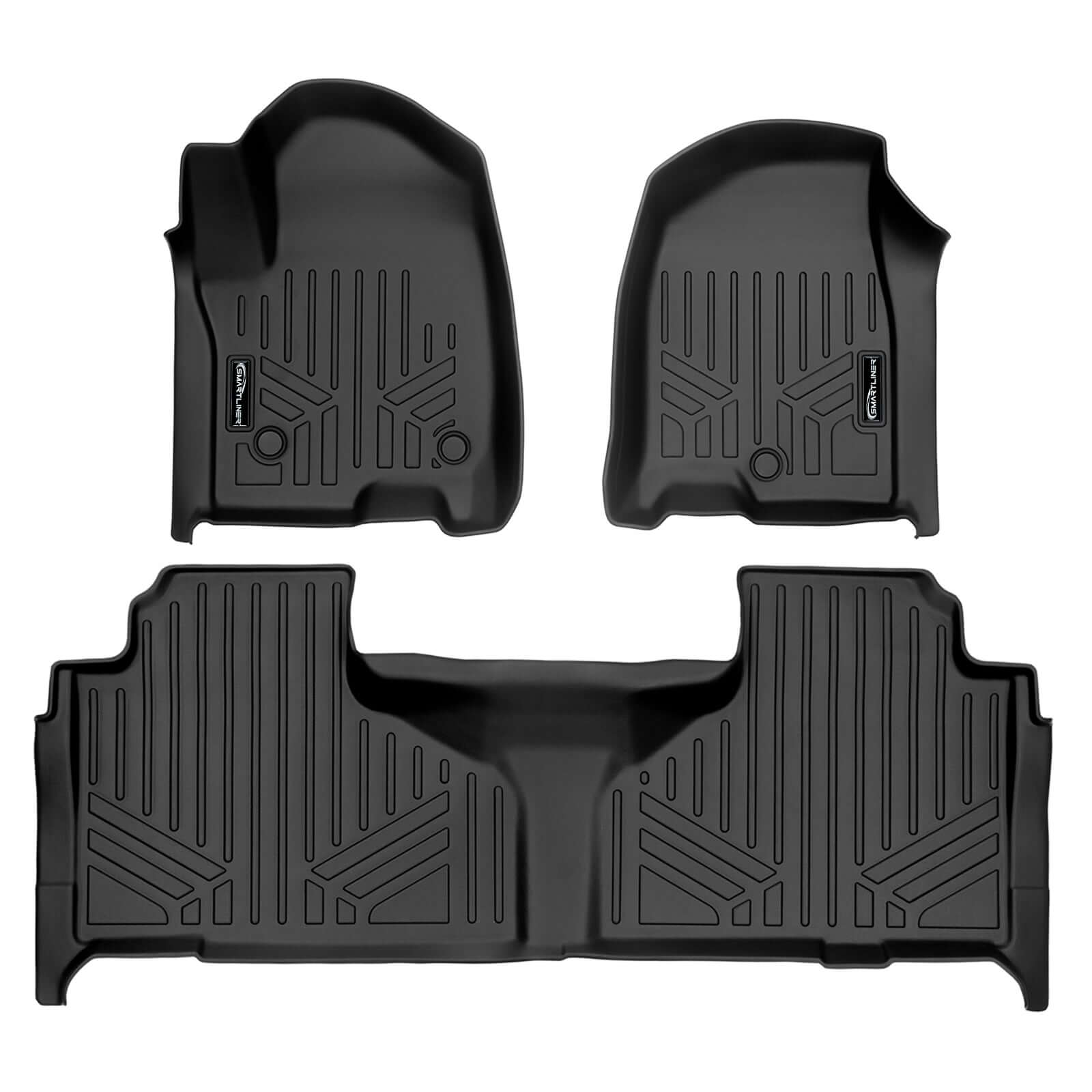 SMARTLINER Custom Fit Floor Liners For 2021-2024 Chevrolet Suburban with 2nd Row Bench Seat