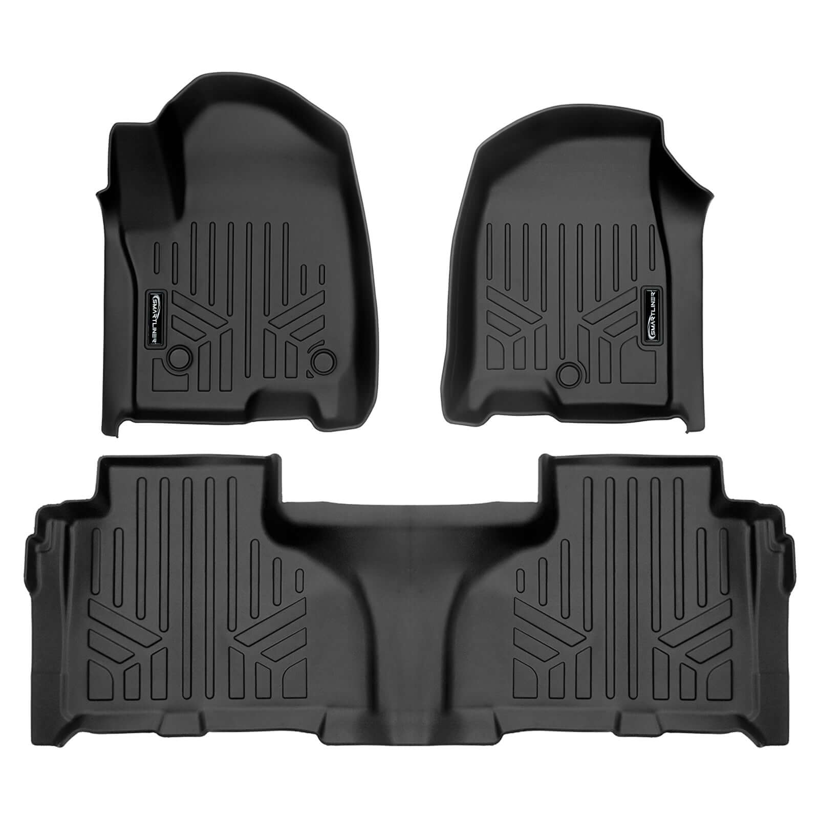 SMARTLINER Custom Fit Floor Liners For 2021-2024 Chevrolet Suburban with 2nd Row Bucket Seats