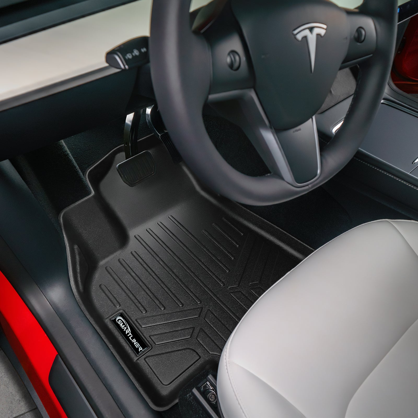 SMARTLINER Custom Fit Floor Liners For 2020-2024 Tesla Model Y (5 Passenger)