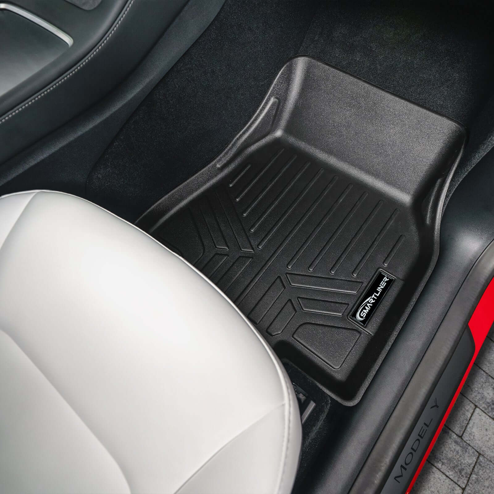 SMARTLINER Custom Fit Floor Liners For 2020-2024 Tesla Model Y (5 Passenger)