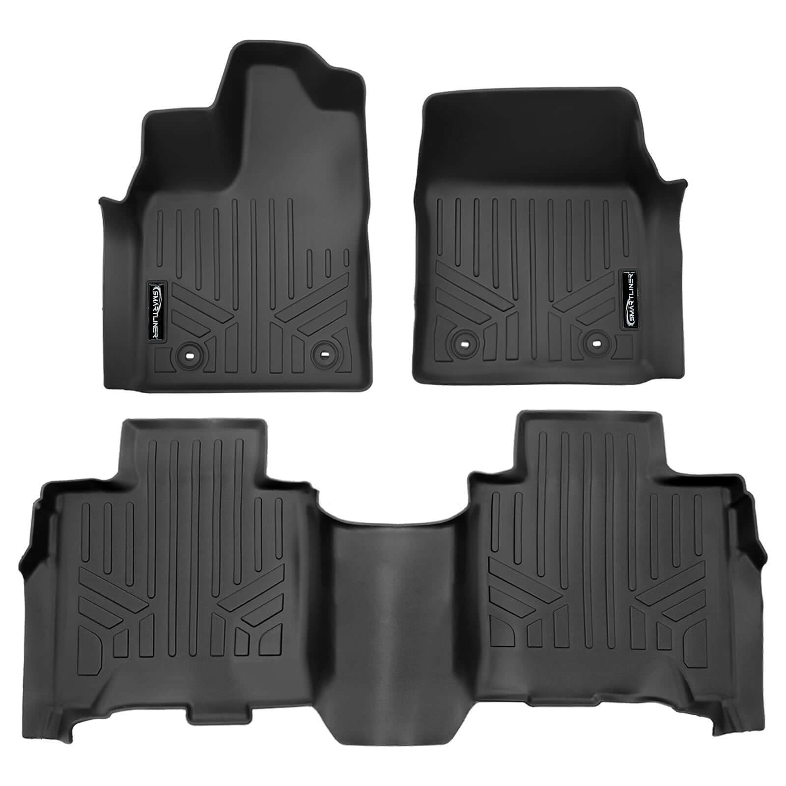 SMARTLINER Custom Fit Floor Liners For 2023-2024 Toyota Sequoia (8 Passenger Models)