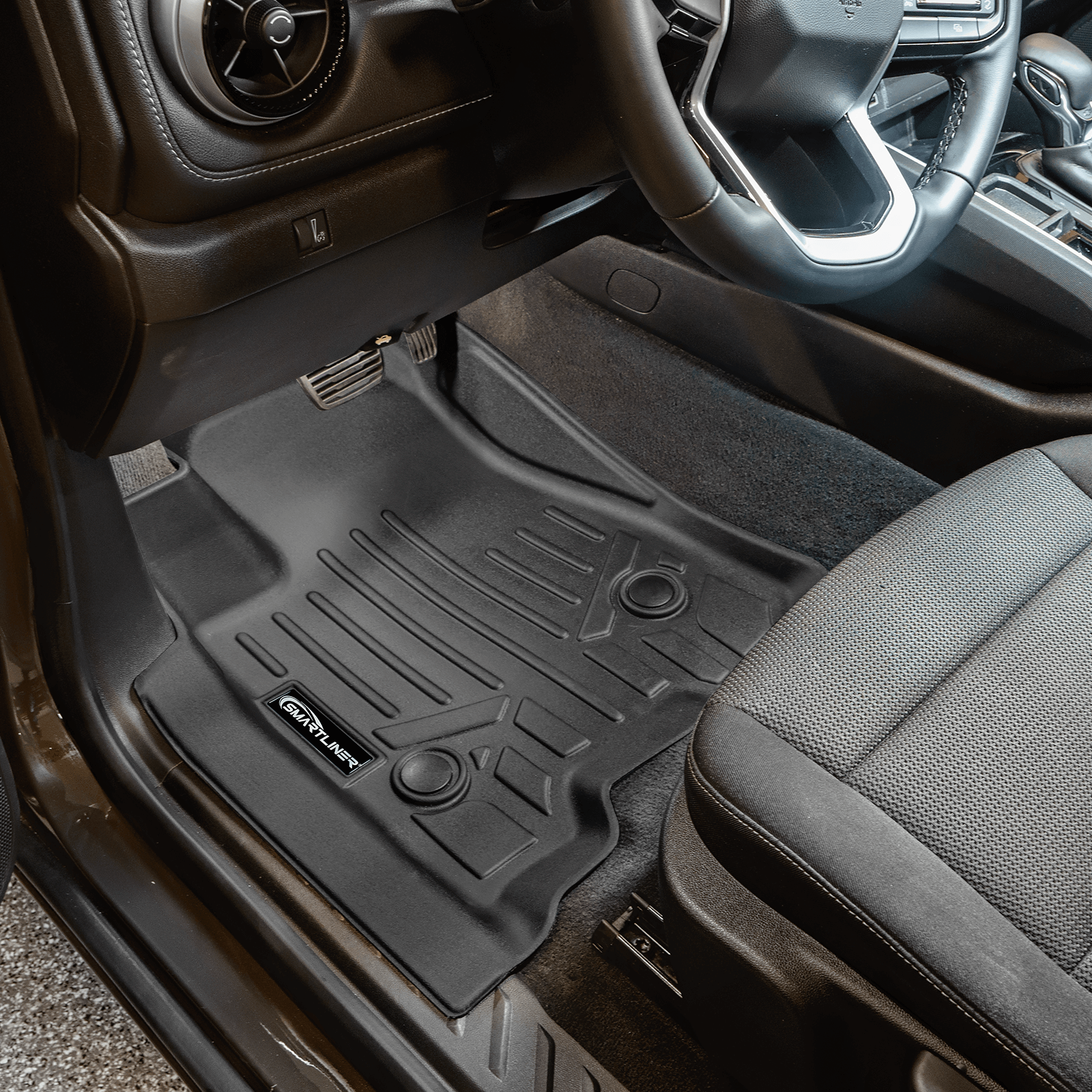 SMARTLINER Custom Fit Floor Liners For 2023-2024 Chevrolet Colorado (Only Fits Crew Cabs with Carpeted Flooring)