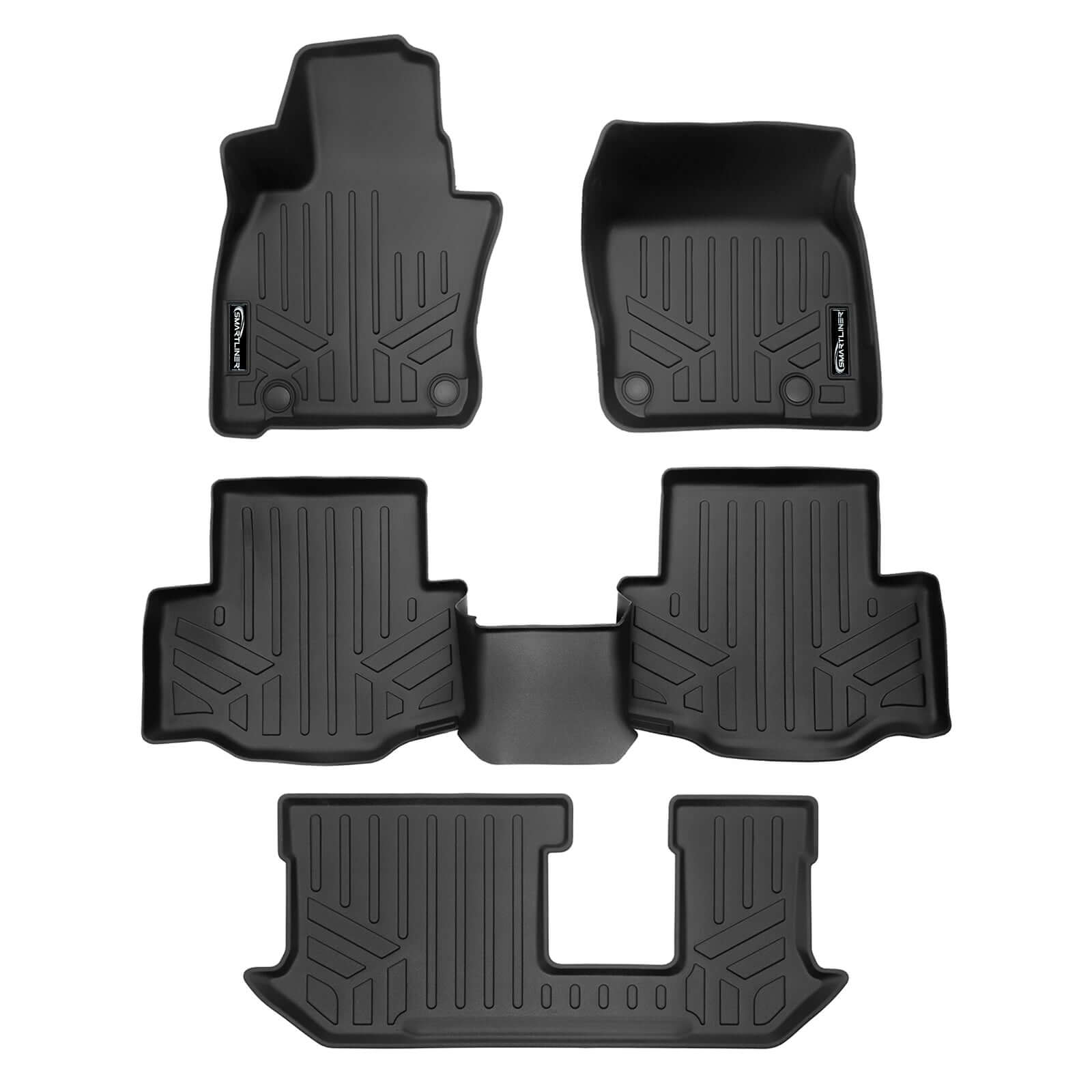 SMARTLINER Custom Fit Floor Liners For 2024 Mazda CX-90 (Only Fits 2nd Row Bench)