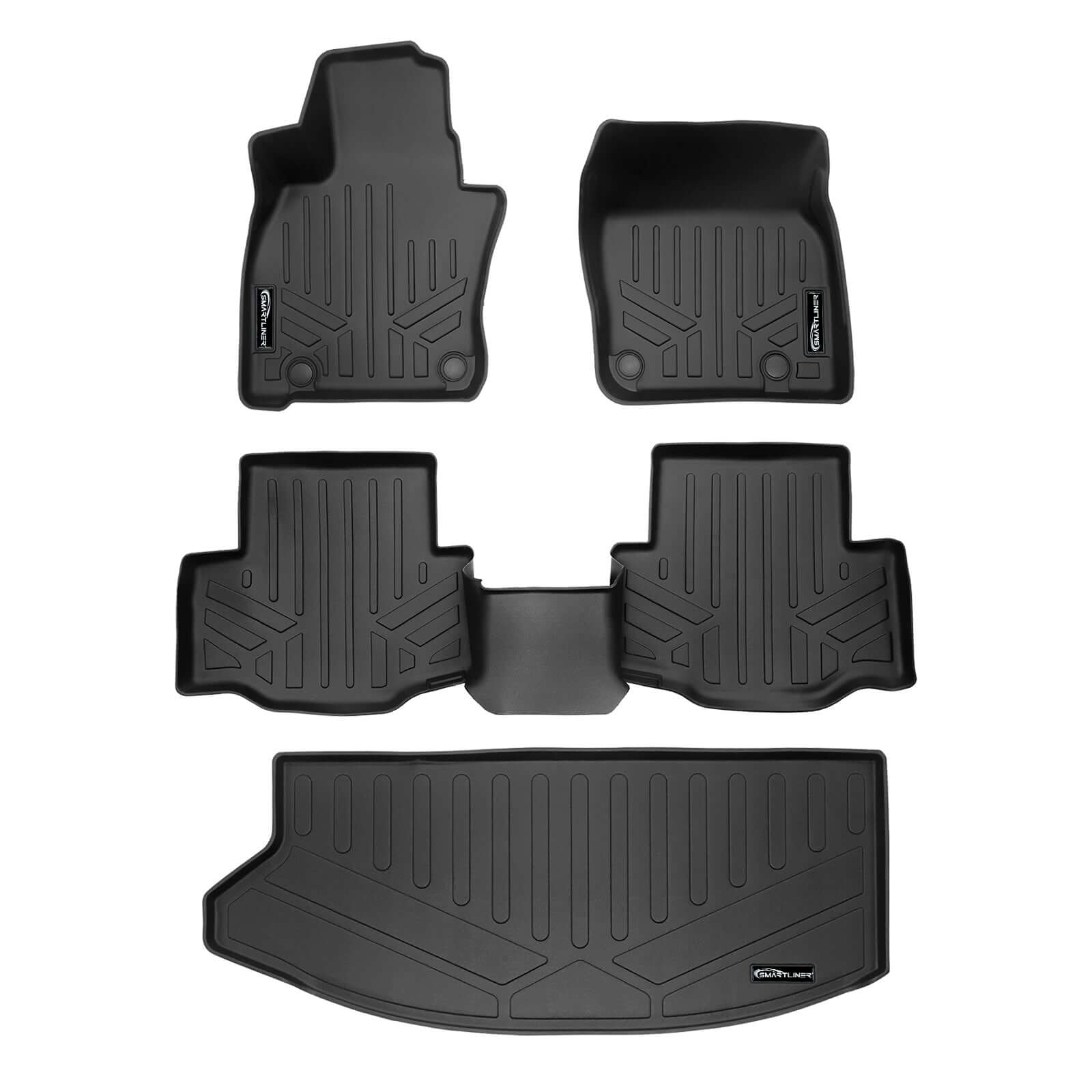 SMARTLINER Custom Fit Floor Liners For 2024 Mazda CX-90 (Only Fits 2nd Row Bench)