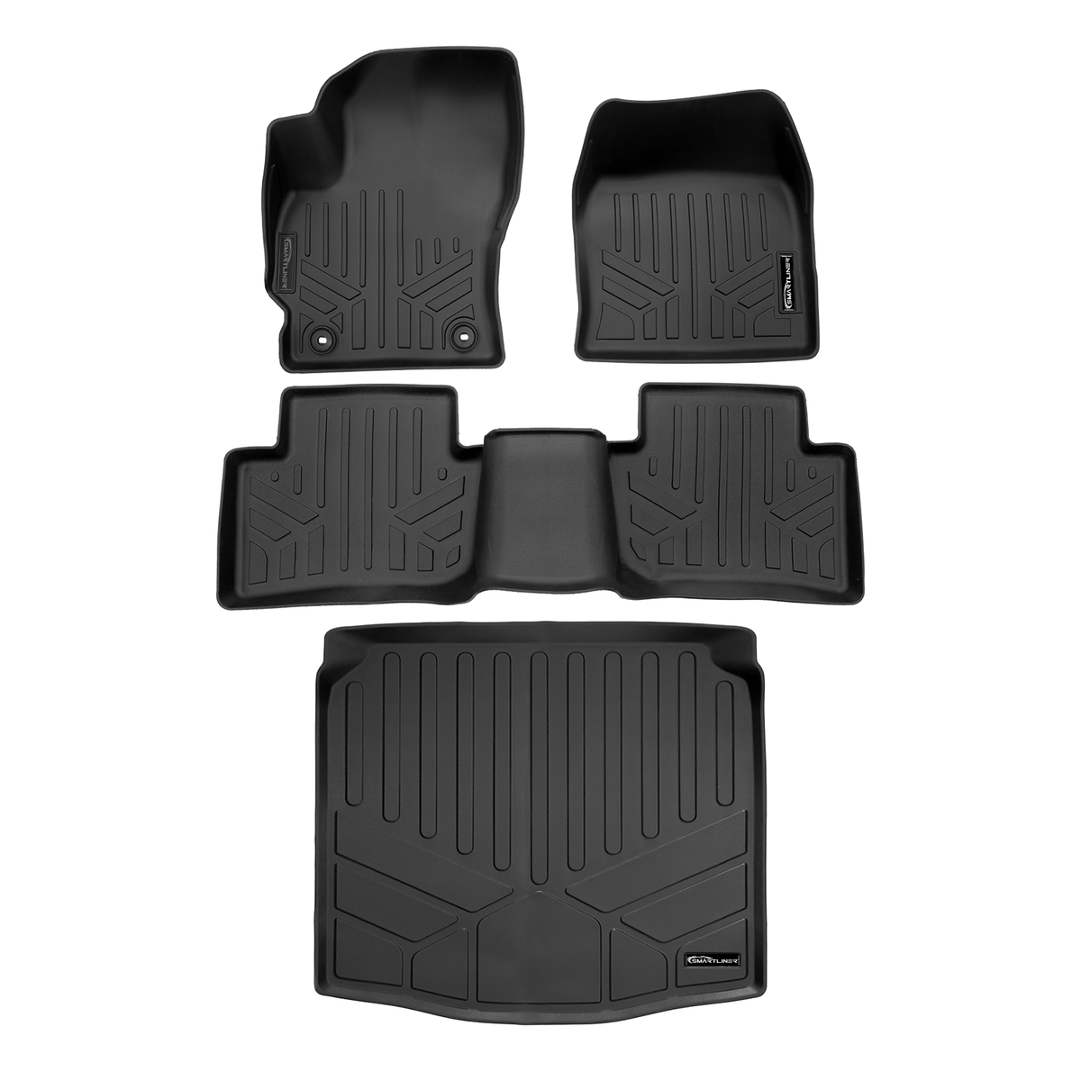 SMARTLINER Custom Fit Floor Liners For 2022-2024 Toyota Corolla Cross (Fits AWD)