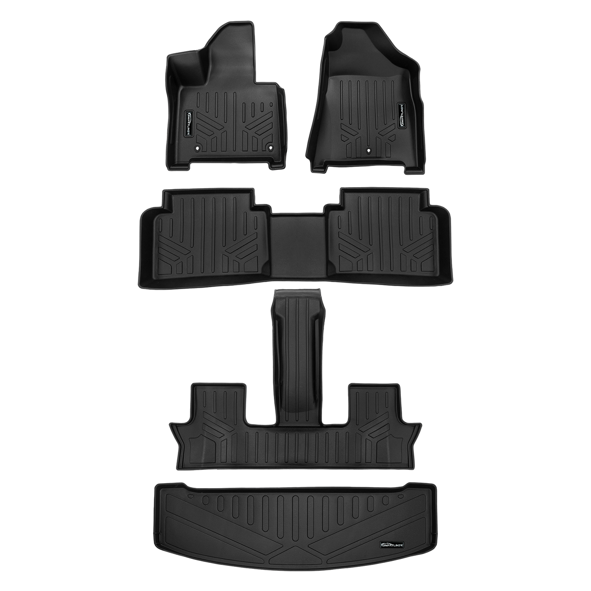 SMARTLINER Custom Fit Floor Liners For 2024 - 2025 Hyundai Santa Fe Hybrid