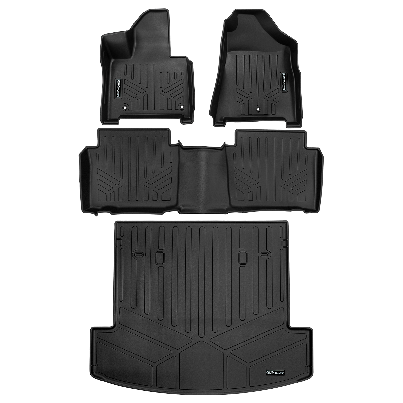 SMARTLINER Custom Fit Floor Liners For 2024 - 2025 Hyundai Santa Fe Hybrid