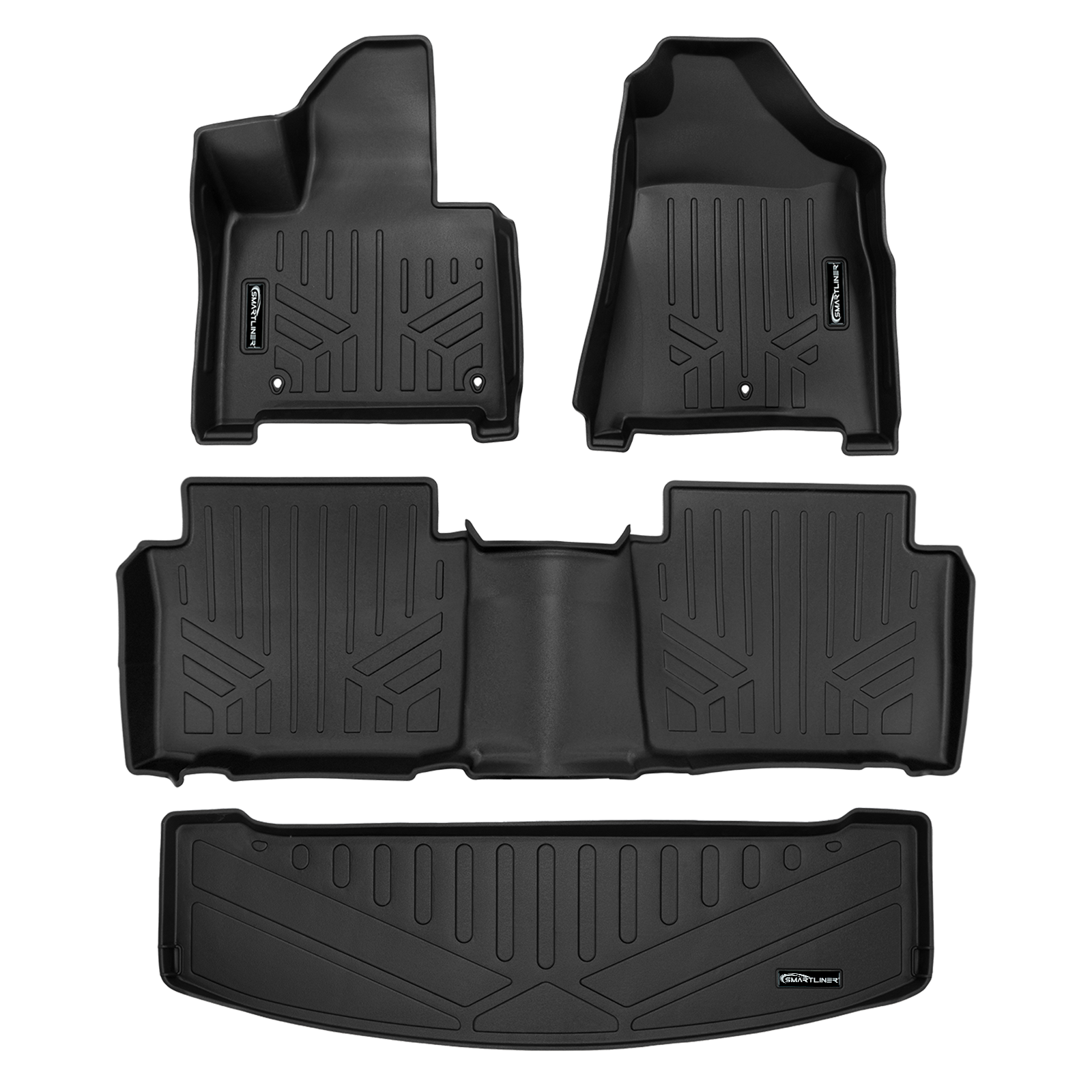 SMARTLINER Custom Fit Floor Liners For 2024 - 2025 Hyundai Santa Fe Hybrid