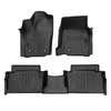 SMARTLINER All Weather Custom Fit Floor Liner Compatible With 2024 Toyota Tacoma Double Cab (Only Fits with 2nd Row Under Seat Storage)