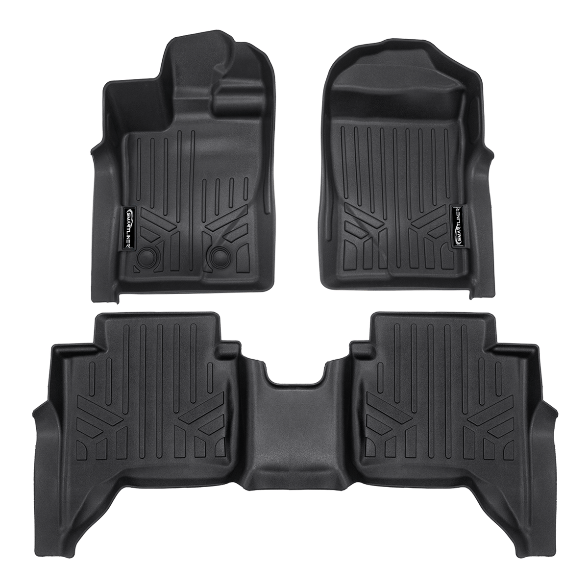 SMARTLINER Custom Fit Floor Liners For 2024 - 2025 Ford Ranger Super Crew Cab