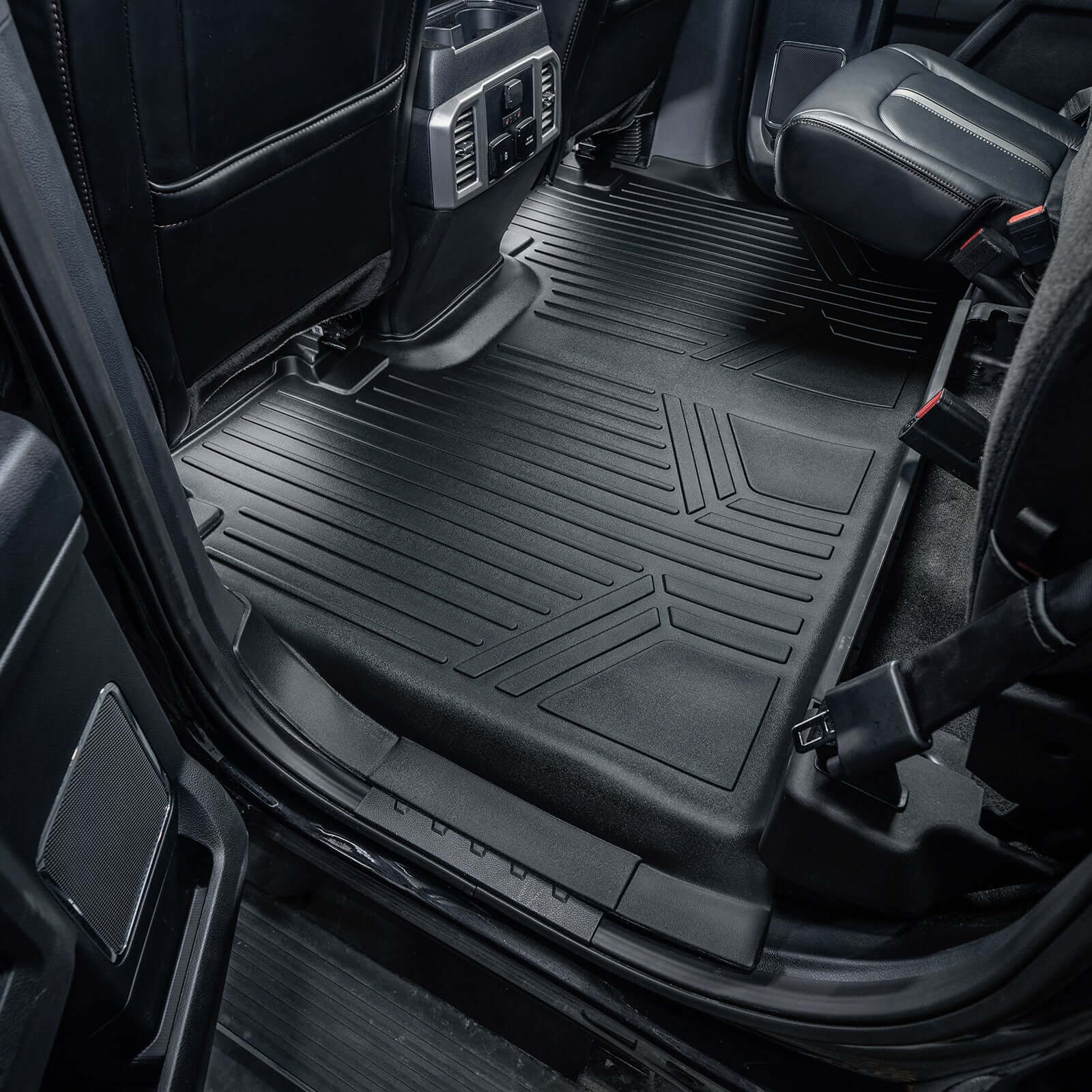 SMARTLINER Smart Coverage™ Custom Fit Floor Liners For 2015-2024 Ford F-150 SuperCrew Cab with 1st Row Bucket Seats