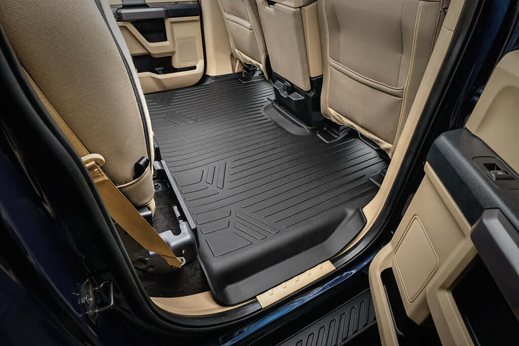 SMARTLINER Smart Coverage™ Custom Fit Floor Liners For 2015-2024 Ford F-150 SuperCrew Cab With 1st Row Bench Seat No 2nd Row Underseat Storage