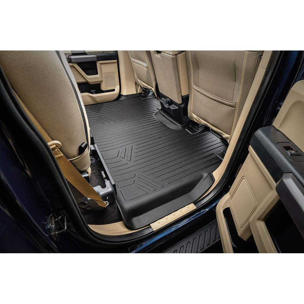 SMARTLINER Smart Coverage™ Custom Fit Floor Liners For 2015-2024 Ford F-150 SuperCrew Cab With 1st Row Bench Seat No 2nd Row Underseat Storage