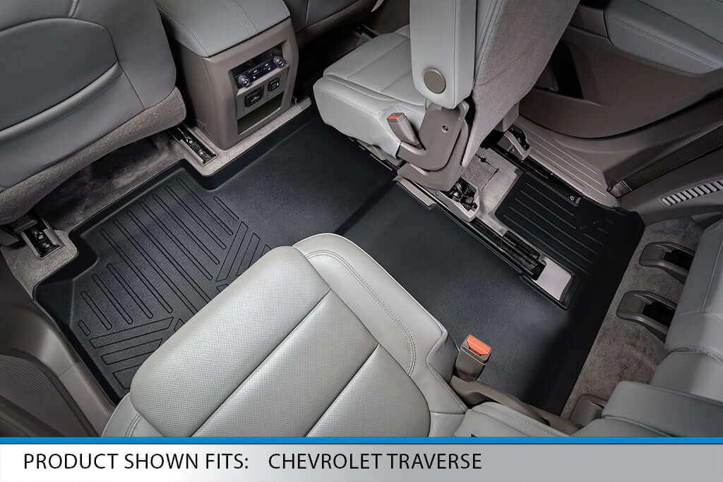 SMARTLINER Custom Fit Floor Liners For 2024 Chevrolet Traverse with 2nd Row Bucket Seats