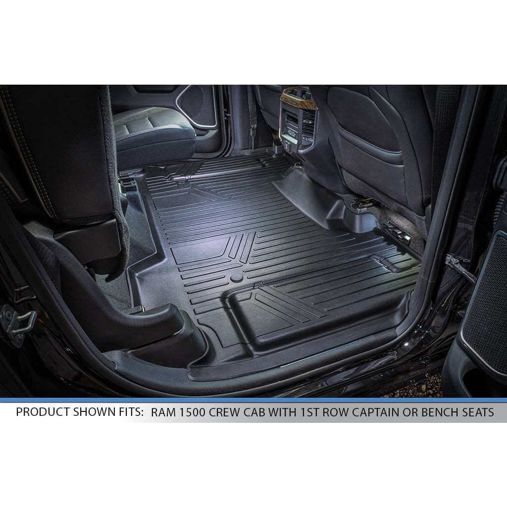 SMARTLINER Custom Fit for 19-20 Ram 1500 Crew Cab Vinyl Floor with 1st Row Bench Seat - Smartliner USA