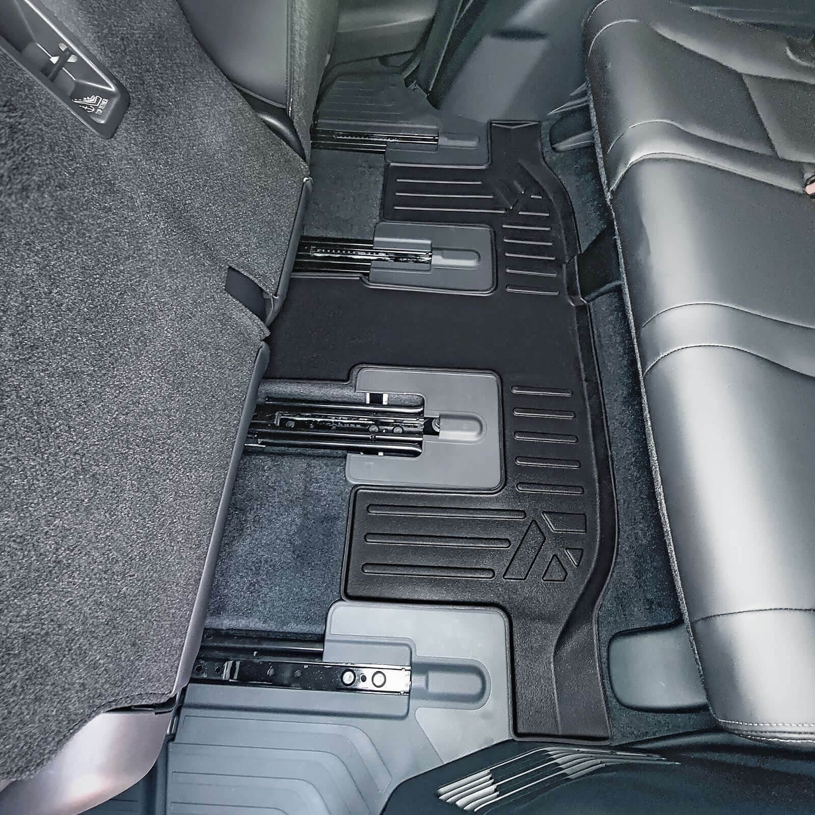 SMARTLINER Custom Fit Floor Liners For 2019-2024 Subaru Ascent with 2nd Row Bench Seat and With Subwoofer in the Cargo Area