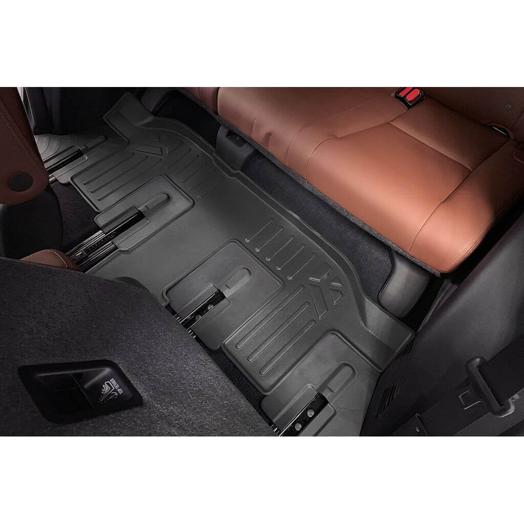 SMARTLINER Custom Fit Floor Liners For 2019-2024 Subaru Ascent with 2nd Row Bucket Seats and No Subwoofer in the Cargo Area