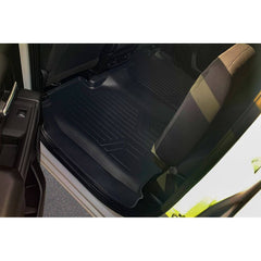 SMARTLINER Smart Coverage™ Custom Fit Floor Liners For 2019-2024 Chevrolet Silverado 1500 Crew Cab With 1st Row Bench Seat (No OTH Coverage) and Carpeted Flooring without the 2nd Row Underseat Storage