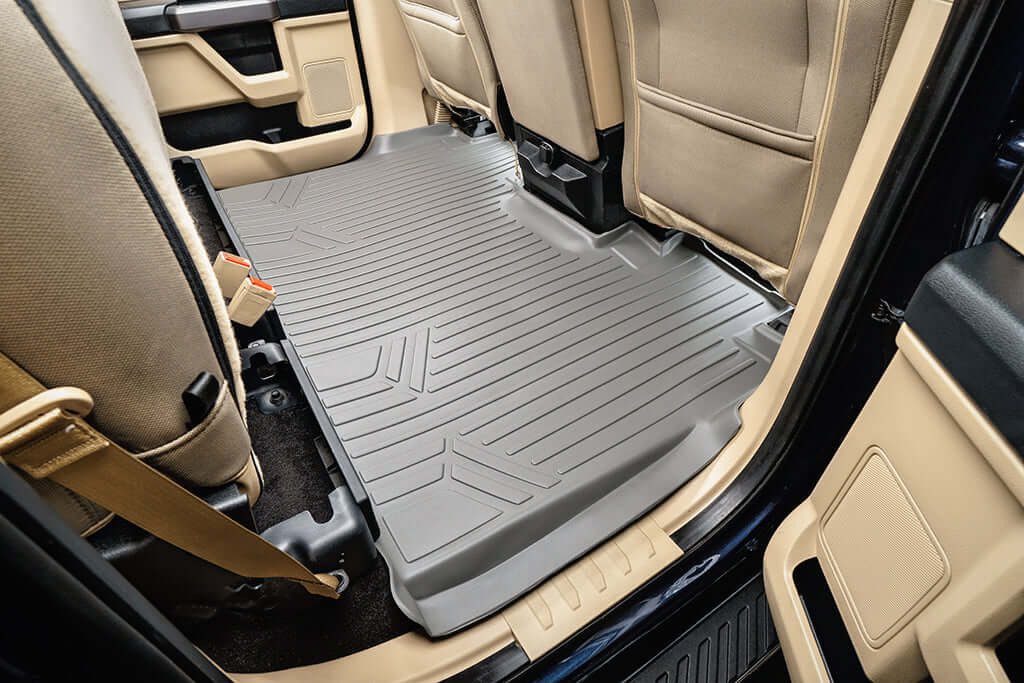 SMARTLINER Smart Coverage™ Custom Fit Floor Liners For 2015-2024 Ford F-150 SuperCrew Cab with 1st Row Bench Seat (No OTH and no 2nd Row Underseat Storage)