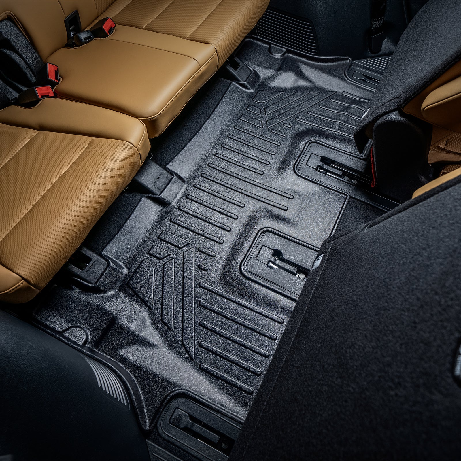 SMARTLINER Custom Fit Floor Liners For 2020-2025 Hyundai Palisade with 2nd Row Bucket Seats With Center Console