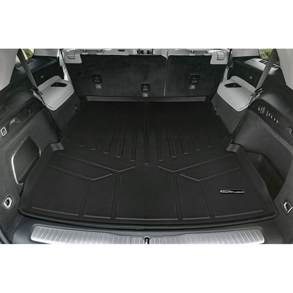 SMARTLINER Custom Fit Floor Liners For 2021-2024 Jeep Grand Cherokee L with 2nd Row Bucket Seat No Center Console with in between Coverage