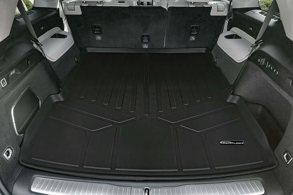 SMARTLINER Custom Fit Floor Liners For 2021-2024 Jeep Grand Cherokee L with 2nd Row Bucket Seats With Center Console (No subwoofer)