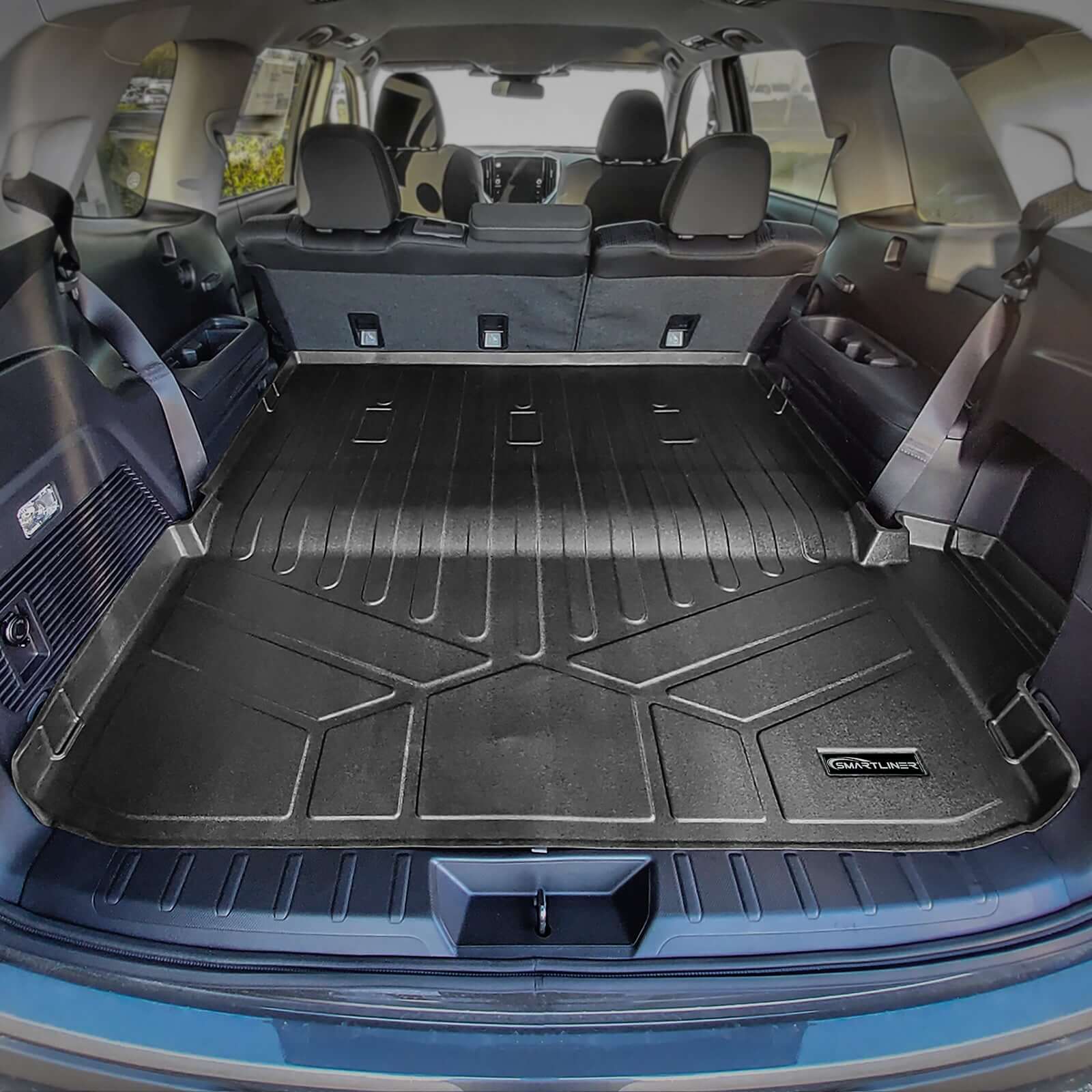 SMARTLINER Custom Fit Floor Liners For 2019-2024 Subaru Ascent with 2nd Row Bucket Seats and No Subwoofer in the Cargo Area