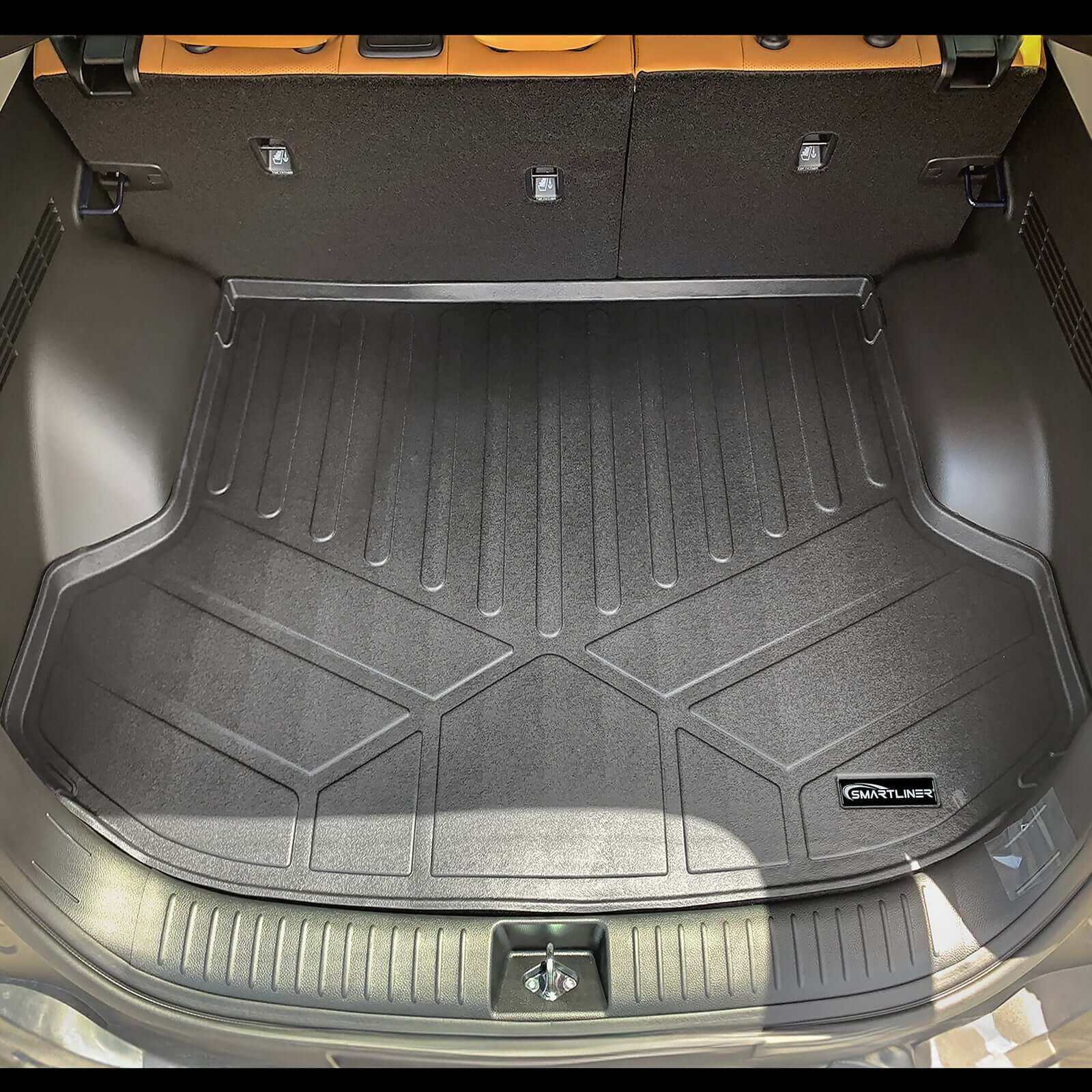 SMARTLINER Custom Fit Floor Liners For 2024 Kia Seltos with Cargo Area in Upper Position