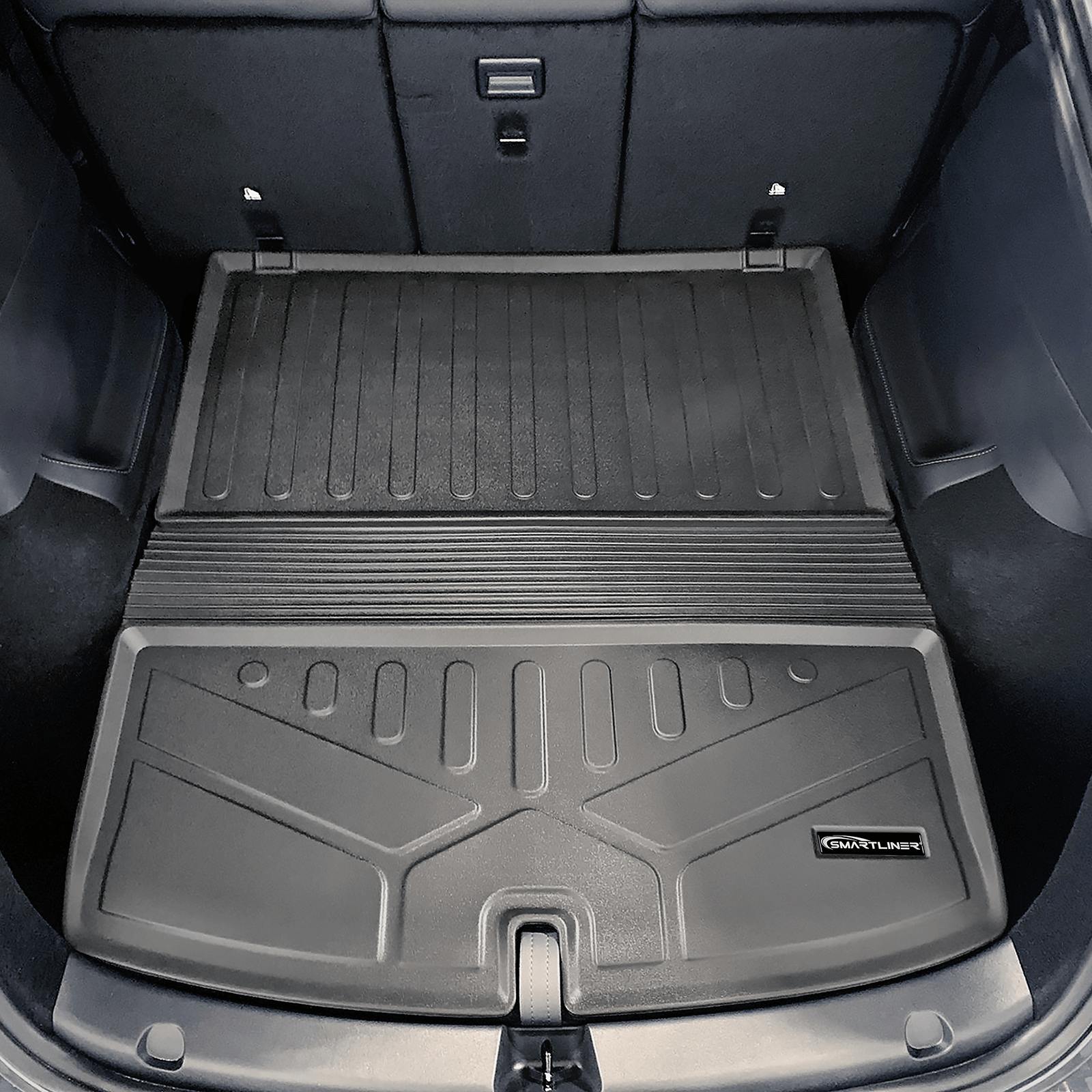 SMARTLINER Custom Fit Floor Liners For for 2020-2024 Tesla Model Y (7 Passenger)